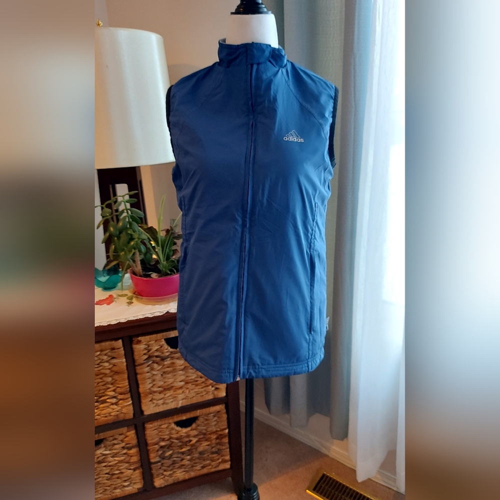 💙 Adidas Vintage Reversible Vest sz s